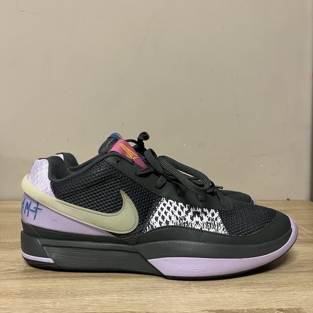 Nike Ja 1 Iron Grey Lilac Bloom Basketball Shoes FQ4796-001 Men's Sizes 13